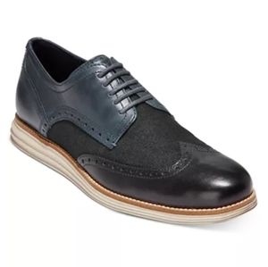 Cole Haan Black and Blue Men's Shoes